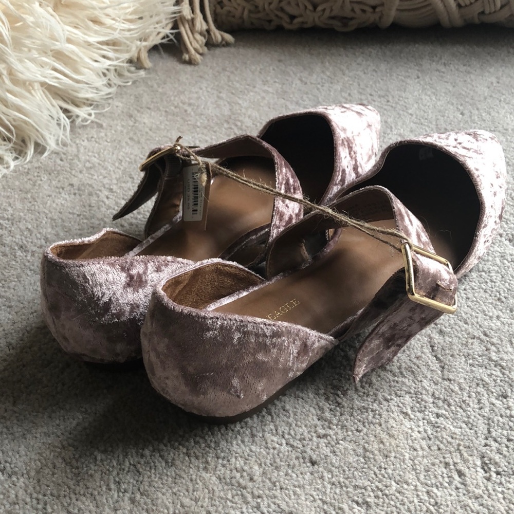 American Eagle Outfitters Velvet Flats in Mauve - Picture 4 of 5